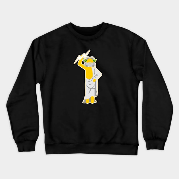 Simple Gods - Zeus Crewneck Sweatshirt by DoctorDestructoDome